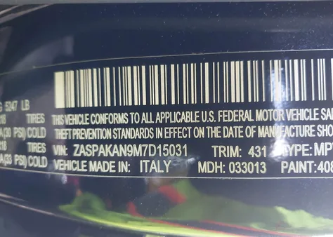 ZASPAKAN9M7D15031
